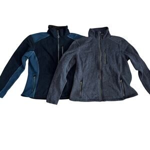 Kuhl XL Lot of 2 Alpenlux 4348 Full Zip Fleece Jackets Outdoor Hiking